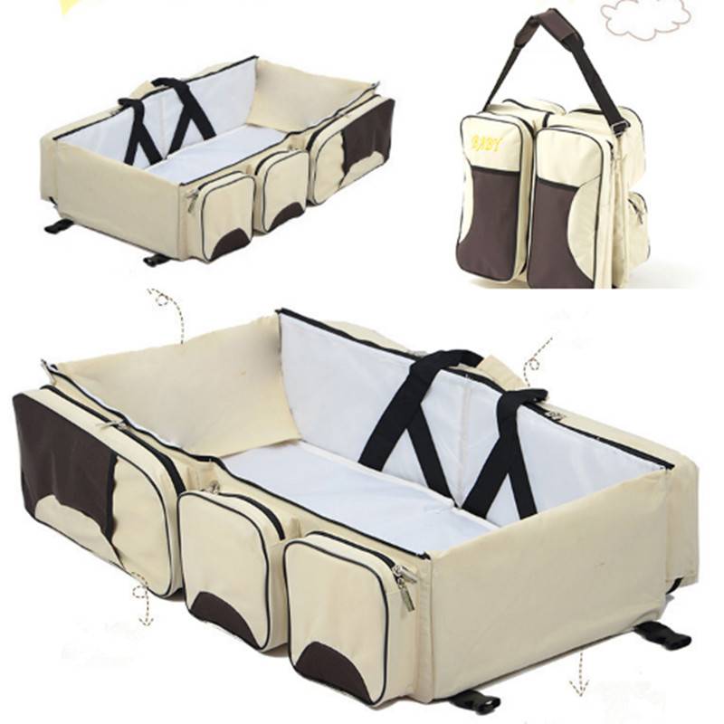 folding crib diaper bag