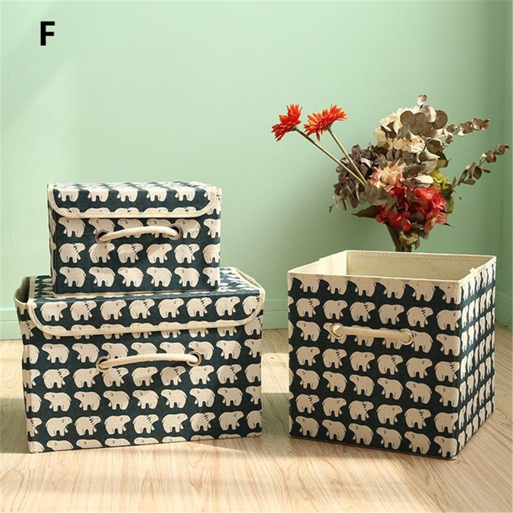 2020 Bedding Storage Box Fashion Cotton Linen Fabric Clothing Blankets